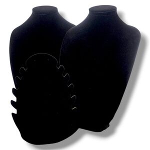 Elegant Black Necklace Displays